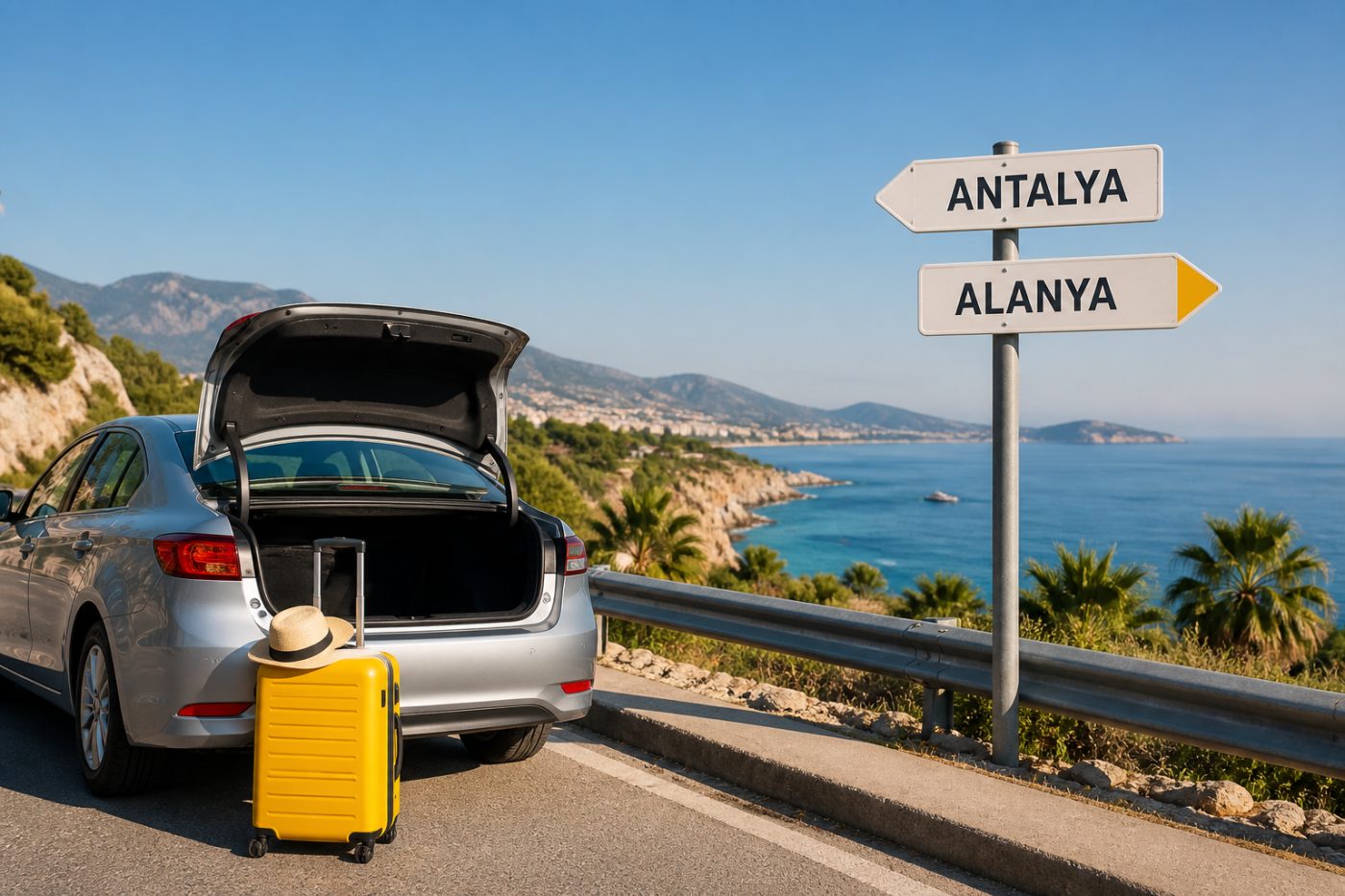 Antalya Tek Yön Araç Teslim: Alış ve Bırakış Farklı Noktada